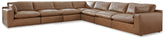 Warmstead Furniture - Ashley Furniture - Emilia Sectional - RAF 7-Piece Sectional / Caramel - 30901S6